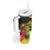 Personalized Jamaica Crocodile Tumbler With Handle Tropical Flowers Grunge Flag - Wonder Print Shop
