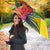 Personalized Jamaica Crocodile Umbrella Tropical Flowers Grunge Flag - Wonder Print Shop
