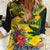 Personalized Jamaica Crocodile Women Casual Shirt Tropical Flowers Grunge Flag - Wonder Print Shop