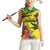 Personalized Jamaica Crocodile Women Sleeveless Polo Shirt Tropical Flowers Grunge Flag - Wonder Print Shop