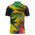Personalized Jamaica Crocodile Zipper Polo Shirt Tropical Flowers Grunge Flag - Wonder Print Shop