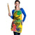 Personalized Jamaica Crocodile Hummingbird Apron Tropical Flowers Grunge Flag - Wonder Print Shop