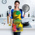 Personalized Jamaica Crocodile Hummingbird Apron Tropical Flowers Grunge Flag - Wonder Print Shop