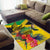 Personalized Jamaica Crocodile Hummingbird Area Rug Tropical Flowers Grunge Flag - Wonder Print Shop