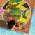 Personalized Jamaica Crocodile Hummingbird Beach Blanket Tropical Flowers Grunge Flag - Wonder Print Shop