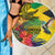 Personalized Jamaica Crocodile Hummingbird Beach Blanket Tropical Flowers Grunge Flag - Wonder Print Shop