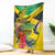 Personalized Jamaica Crocodile Hummingbird Blanket Tropical Flowers Grunge Flag - Wonder Print Shop