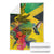 Personalized Jamaica Crocodile Hummingbird Blanket Tropical Flowers Grunge Flag - Wonder Print Shop