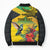 Personalized Jamaica Crocodile Hummingbird Bomber Puffer Jacket Tropical Flowers Grunge Flag - Wonder Print Shop