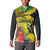 Personalized Jamaica Crocodile Hummingbird Button Sweatshirt Tropical Flowers Grunge Flag - Wonder Print Shop
