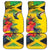 Personalized Jamaica Crocodile Hummingbird Car Mats Tropical Flowers Grunge Flag - Wonder Print Shop