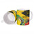 Personalized Jamaica Crocodile Hummingbird Ceramic Mug Tropical Flowers Grunge Flag - Wonder Print Shop
