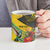 Personalized Jamaica Crocodile Hummingbird Ceramic Mug Tropical Flowers Grunge Flag - Wonder Print Shop