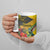 Personalized Jamaica Crocodile Hummingbird Ceramic Mug Tropical Flowers Grunge Flag - Wonder Print Shop