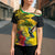 Personalized Jamaica Crocodile Hummingbird Cross Shoulder Shirt Tropical Flowers Grunge Flag - Wonder Print Shop