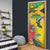 Personalized Jamaica Crocodile Hummingbird Door Cover Tropical Flowers Grunge Flag - Wonder Print Shop