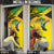 Personalized Jamaica Crocodile Hummingbird Door Cover Tropical Flowers Grunge Flag - Wonder Print Shop