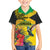Personalized Jamaica Crocodile Hummingbird Family Matching Off Shoulder Maxi Dress and Hawaiian Shirt Tropical Flowers Grunge Flag - Wonder Print Shop