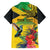 Personalized Jamaica Crocodile Hummingbird Family Matching Summer Maxi Dress and Hawaiian Shirt Tropical Flowers Grunge Flag - Wonder Print Shop