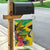 Personalized Jamaica Crocodile Hummingbird Garden Flag Tropical Flowers Grunge Flag - Wonder Print Shop