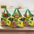 Personalized Jamaica Crocodile Hummingbird Grocery Bag Tropical Flowers Grunge Flag - Wonder Print Shop