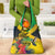 Personalized Jamaica Crocodile Hummingbird Grocery Bag Tropical Flowers Grunge Flag - Wonder Print Shop