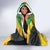 Personalized Jamaica Crocodile Hummingbird Hooded Blanket Tropical Flowers Grunge Flag - Wonder Print Shop