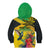 Personalized Jamaica Crocodile Hummingbird Kid Hoodie Tropical Flowers Grunge Flag - Wonder Print Shop