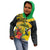 Personalized Jamaica Crocodile Hummingbird Kid Hoodie Tropical Flowers Grunge Flag - Wonder Print Shop