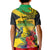 Personalized Jamaica Crocodile Hummingbird Kid Polo Shirt Tropical Flowers Grunge Flag - Wonder Print Shop