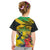 Personalized Jamaica Crocodile Hummingbird Kid T Shirt Tropical Flowers Grunge Flag - Wonder Print Shop