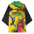 Personalized Jamaica Crocodile Hummingbird Kimono Tropical Flowers Grunge Flag - Wonder Print Shop