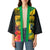 Personalized Jamaica Crocodile Hummingbird Kimono Tropical Flowers Grunge Flag - Wonder Print Shop