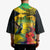 Personalized Jamaica Crocodile Hummingbird Kimono Tropical Flowers Grunge Flag - Wonder Print Shop