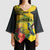 Personalized Jamaica Crocodile Hummingbird Kimono Sleeve Blouse Tropical Flowers Grunge Flag - Wonder Print Shop