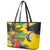 Personalized Jamaica Crocodile Hummingbird Leather Tote Bag Tropical Flowers Grunge Flag - Wonder Print Shop