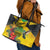 Personalized Jamaica Crocodile Hummingbird Leather Tote Bag Tropical Flowers Grunge Flag - Wonder Print Shop