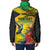 Personalized Jamaica Crocodile Hummingbird Padded Jacket Tropical Flowers Grunge Flag - Wonder Print Shop