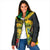 Personalized Jamaica Crocodile Hummingbird Padded Jacket Tropical Flowers Grunge Flag - Wonder Print Shop