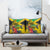Personalized Jamaica Crocodile Hummingbird Pillow Cover Tropical Flowers Grunge Flag - Wonder Print Shop
