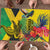 Personalized Jamaica Crocodile Hummingbird Puzzle Tropical Flowers Grunge Flag - Wonder Print Shop