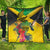 Personalized Jamaica Crocodile Hummingbird Quilt Tropical Flowers Grunge Flag - Wonder Print Shop