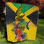 Personalized Jamaica Crocodile Hummingbird Quilt Tropical Flowers Grunge Flag - Wonder Print Shop