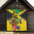 Personalized Jamaica Crocodile Hummingbird Quilt Tropical Flowers Grunge Flag - Wonder Print Shop