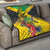 Personalized Jamaica Crocodile Hummingbird Quilt Tropical Flowers Grunge Flag - Wonder Print Shop