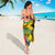Personalized Jamaica Crocodile Hummingbird Sarong Tropical Flowers Grunge Flag - Wonder Print Shop