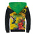 Personalized Jamaica Crocodile Hummingbird Sherpa Hoodie Tropical Flowers Grunge Flag - Wonder Print Shop