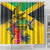 Personalized Jamaica Crocodile Hummingbird Shower Curtain Tropical Flowers Grunge Flag - Wonder Print Shop