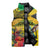 Personalized Jamaica Crocodile Hummingbird Sleeveless Puffer Jacket Tropical Flowers Grunge Flag - Wonder Print Shop