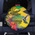 Personalized Jamaica Crocodile Hummingbird Spare Tire Cover Tropical Flowers Grunge Flag - Wonder Print Shop